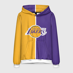 Толстовка-худи мужская LA LAKERS, цвет: 3D-белый