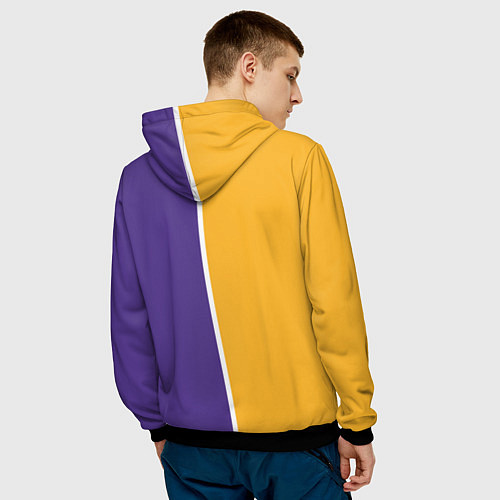 Мужская толстовка LA LAKERS / 3D-Черный – фото 4