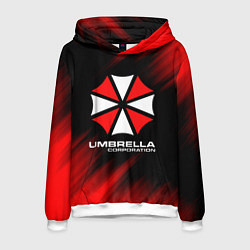 Толстовка-худи мужская Umbrella Corporation, цвет: 3D-белый