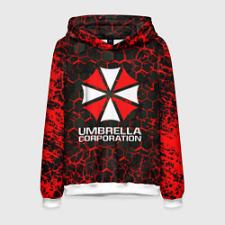 Толстовка-худи мужская UMBRELLA CORPORATION, цвет: 3D-белый