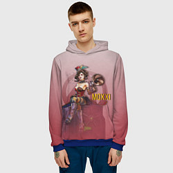 Толстовка-худи мужская Mad Moxxi, цвет: 3D-синий — фото 2