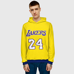 Толстовка-худи мужская Kobe Bryant 24, цвет: 3D-синий — фото 2