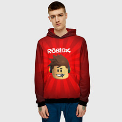 Толстовка-худи мужская ROBLOX, цвет: 3D-черный — фото 2