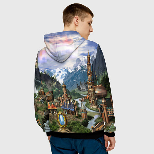 Мужская толстовка HEROES / 3D-Черный – фото 4