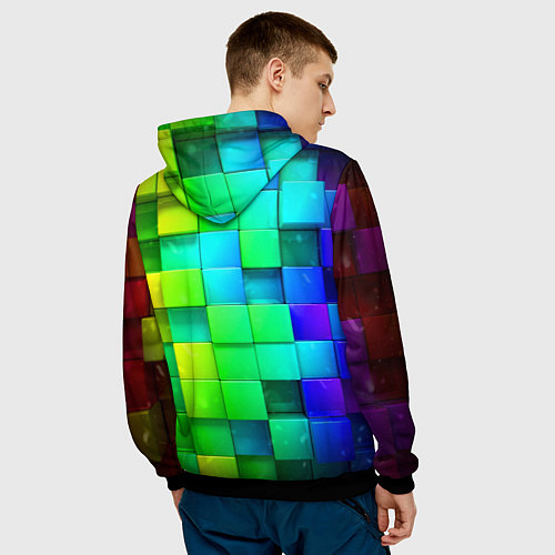 Мужская толстовка Minecraft Майнкрафт / 3D-Черный – фото 4