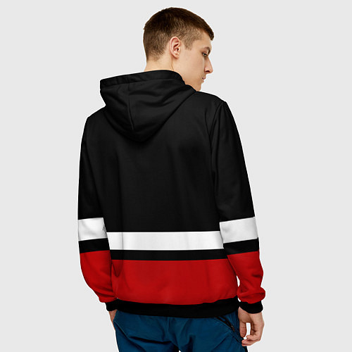 Мужская толстовка Каролина Харрикейнз / 3D-Черный – фото 4