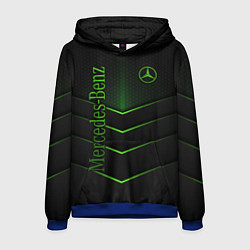 Толстовка-худи мужская Mercedes-Benz, цвет: 3D-синий