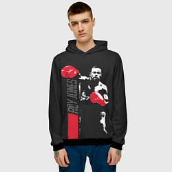 Толстовка-худи мужская Рой Джонс, цвет: 3D-черный — фото 2