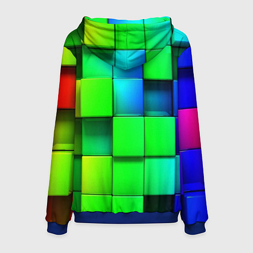 Мужская толстовка MINECRAFT / 3D-Синий – фото 2