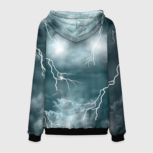 Мужская толстовка Грозовой кошак / 3D-Черный – фото 2