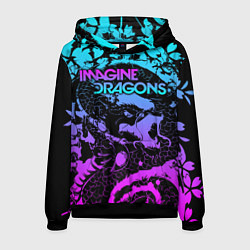 Толстовка-худи мужская Imagine Dragons, цвет: 3D-черный