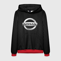 Толстовка-худи мужская NISSAN, цвет: 3D-красный