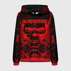 Толстовка-худи мужская Iron Maiden, цвет: 3D-красный