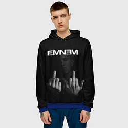 Толстовка-худи мужская EMINEM, цвет: 3D-синий — фото 2