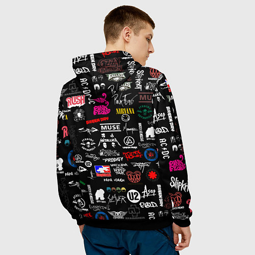 Мужская толстовка LINKIN PARK / 3D-Черный – фото 4