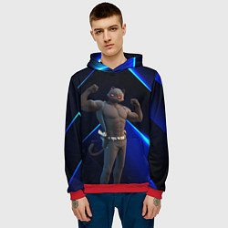 Толстовка-худи мужская Fortnite Meowscles Shadow, цвет: 3D-красный — фото 2