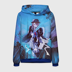 Толстовка-худи мужская Osamu and Chuya, цвет: 3D-синий