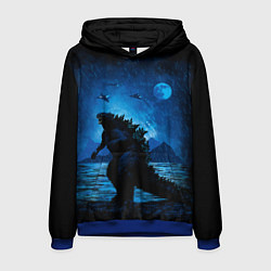 Толстовка-худи мужская GODZILLA, цвет: 3D-синий