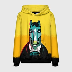 Толстовка-худи мужская BoJack Horseman, цвет: 3D-черный