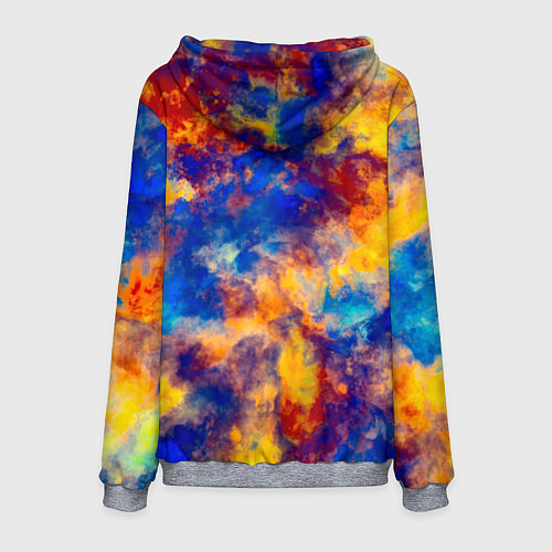 Мужская толстовка Огненно-синий полутон / 3D-Меланж – фото 2
