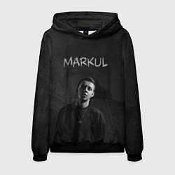 Толстовка-худи мужская MARKUL, цвет: 3D-черный