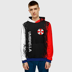 Толстовка-худи мужская RESIDENT EVIL UMBRELLA, цвет: 3D-синий — фото 2