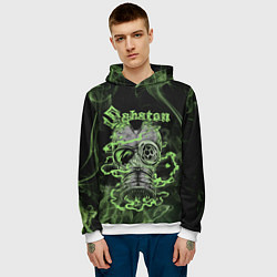 Толстовка-худи мужская Toxic Sabaton, цвет: 3D-белый — фото 2