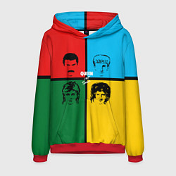 Толстовка-худи мужская Queen, цвет: 3D-красный