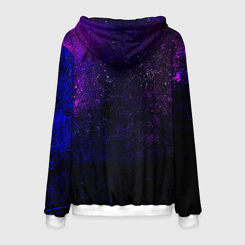 Мужская толстовка Deftones Neon logo / 3D-Белый – фото 2