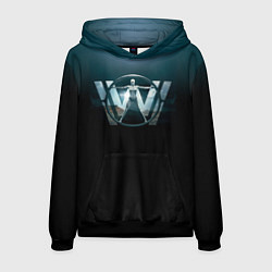 Толстовка-худи мужская Westworld Logo, цвет: 3D-черный