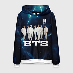 Толстовка-худи мужская BTS, цвет: 3D-белый