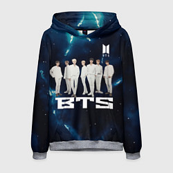 Толстовка-худи мужская BTS, цвет: 3D-меланж