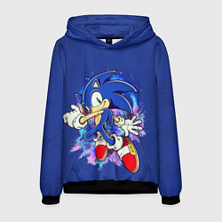 Толстовка-худи мужская Sonic, цвет: 3D-черный