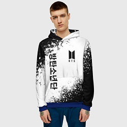Толстовка-худи мужская BTS, цвет: 3D-синий — фото 2