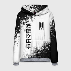Толстовка-худи мужская BTS, цвет: 3D-меланж