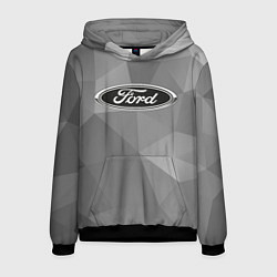 Толстовка-худи мужская Ford чб цвета 3D-черный — фото 1