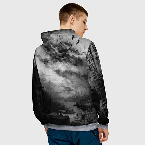 Мужская толстовка STALKER / 3D-Меланж – фото 4