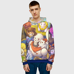 Толстовка-худи мужская UNDERTALE, цвет: 3D-синий — фото 2