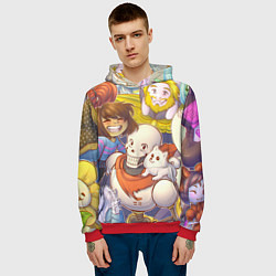 Толстовка-худи мужская UNDERTALE, цвет: 3D-красный — фото 2