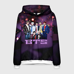Толстовка-худи мужская BTS, цвет: 3D-белый