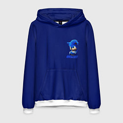 Толстовка-худи мужская SONIC, цвет: 3D-белый