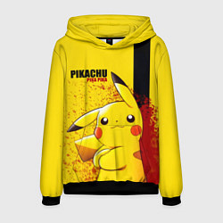 Толстовка-худи мужская PIKACHU, цвет: 3D-черный