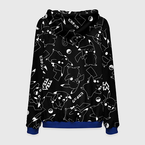 Мужская толстовка ПИКАЧУ / 3D-Синий – фото 2