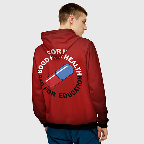 Мужская толстовка Akira / 3D-Черный – фото 4