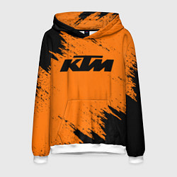 Толстовка-худи мужская KTM, цвет: 3D-белый