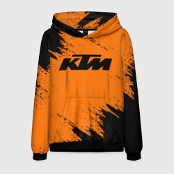 Толстовка-худи мужская KTM, цвет: 3D-черный