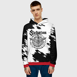 Толстовка-худи мужская Sabaton, цвет: 3D-красный — фото 2