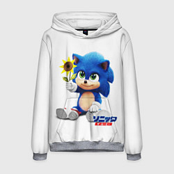 Толстовка-худи мужская SONIC, цвет: 3D-меланж