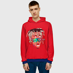 Толстовка-худи мужская Juice WRLD, цвет: 3D-синий — фото 2