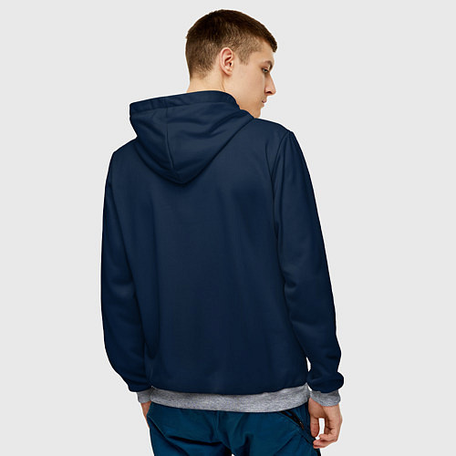 Мужская толстовка Тяжёлая атлетика / 3D-Меланж – фото 4